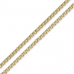 Złoty łańcuszek pr. 585 Pełny splot Garibaldi 3 mm / długość 45cm
